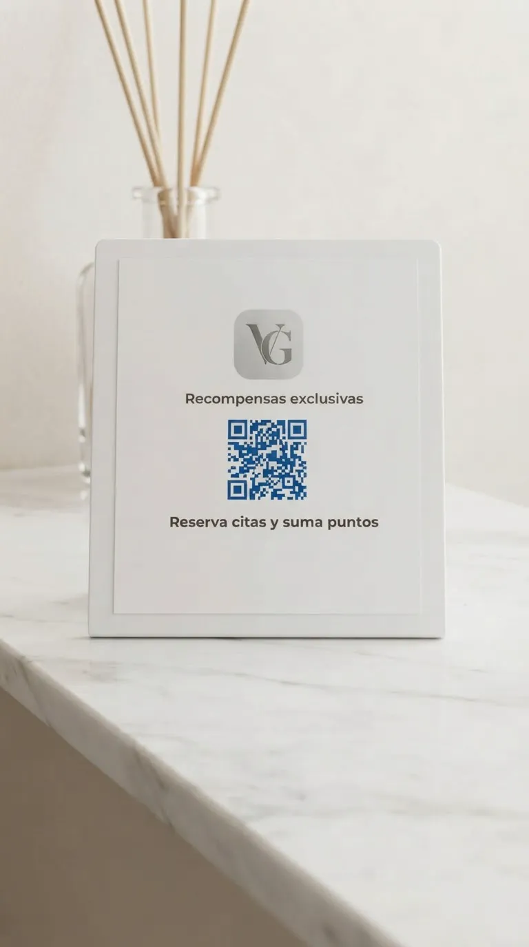 Stand con código QR en la recepción de VilaGroup: «Reserva citas y suma puntos»